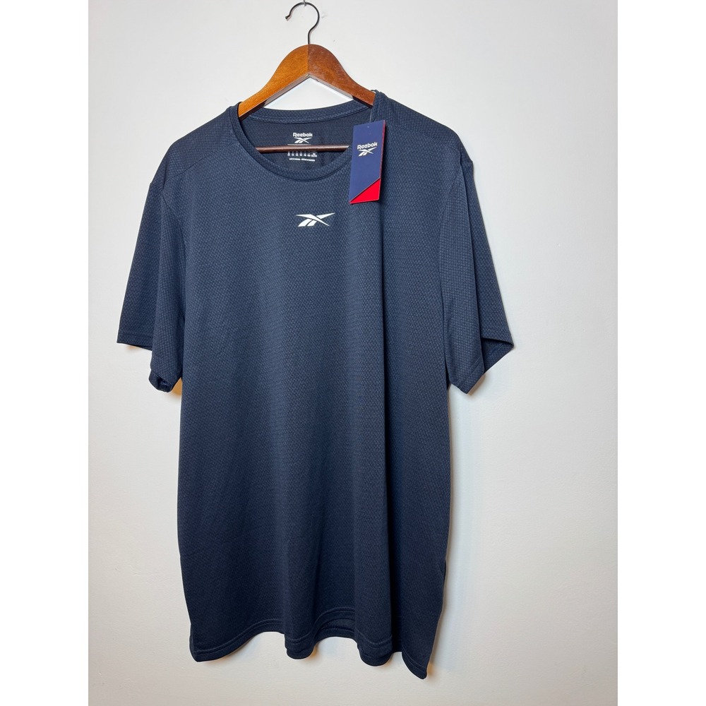 Reebok Mens 2XL Navy Blue Performance Training T-Shirt FU3293 NWT